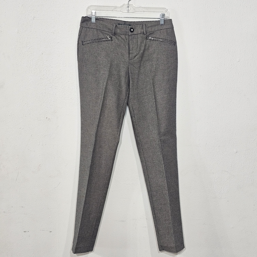 LAUREN RALPH LAUREN Gray Checkered Trousers - Picture 3 of 15